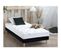 Ensemble Matelas Mousse Accueil Memoire De Forme Mam Azur + Sommier 90x200 Sommier Noir