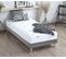 Ensemble Matelas Latex 3 Zones Essentiel + Sommier 90x190 Sommier Gris Chine