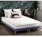 Ensemble Matelas Mousse Accueil Latex 3 Zones Initialbi Confort + Sommier 2x80x200 Bleu Deni