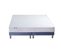 Ensemble Matelas Mousse Accueil Latex 3 Zones Initialbi Confort + Sommier 2x80x200 Bleu Deni