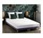 Ensemble Matelas Mousse Accueil Memoire De Forme Mam Azur + Sommier 2x80x200 Bleu Denim