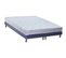 Ensemble Matelas Mousse Accueil Memoire De Forme Mam Azur + Sommier 2x80x200 Bleu Denim