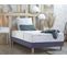 Ensemble Matelas Ressorts 5 Zones Etoile + Sommier 90x190 Sommier Bleu Denim