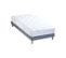 Ensemble Matelas Ressorts 5 Zones Etoile + Sommier 90x190 Sommier Bleu Denim