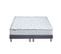 Ensemble Matelas Ressorts + Memoire De Forme Odyssee + Sommier 2x90x200 Bleu Denim