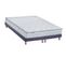 Ensemble Matelas Ressorts + Memoire De Forme Odyssee + Sommier 2x90x200 Bleu Denim