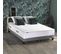 Ensemble Matelas Ressort 7 Zones Prestige + Sommier Gris Chine + Oreiller et Couette 180x200