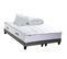 Ensemble Matelas Ressort 7 Zones Prestige + Sommier Gris Chine + Oreiller et Couette 180x200