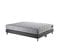 Ensemble Reflet Matelas Ressorts Ensaches Coton Gris Elephant 140x190cm