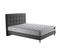 Ensemble Clarte + Tête De Lit Capitonnee Matelas Latex Naturel Gris Elephant 160x200cm