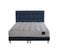 Ensemble Comete + Tete De Lit Capitonnee Matelas Ressorts Ensaches Bleu Marine 180x200cm