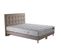 Ensemble Comete + Tete De Lit Capitonnee Matelas Ressorts Ensaches Rose Poudre 180x200cm