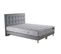 Ensemble Comete + Tete De Lit Capitonnee Matelas Ressorts Ensaches Bleu Ciel 160x200cm