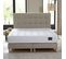 Ensemble Reflet Matelas Ressorts Ensaches Coton Beige 160x200cm