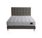 Ensemble Reflet + Tête De Lit Capitonnee Matelas Ressorts Ensaches Coton Camel 140x190cm