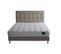 Ensemble Reflet + Tête De Lit Capitonnee Matelas Ressorts Ensaches Coton Beige 140x190cm