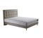 Ensemble Reflet + Tête De Lit Capitonnee Matelas Ressorts Ensaches Coton Beige 140x190cm