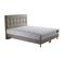 Ensemble Reflet + Tête De Lit Capitonnee Matelas Ressorts Ensaches Coton Beige 140x190cm