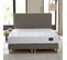 Ensemble Reflet + Tête De Lit Lisse Matelas Ressorts Ensaches Coton Camel 180x200cm