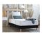 Ensemble Matelas Ressorts Astre + Sommier 90x190cm Noir