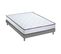 Ensemble Matelas Ressorts Eloise 140x190 cm Accueil Mémoire De Forme + Sommier  Gris Chiné