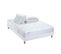 Pack Astre Matelas Ressorts + Sommier + Couette + Oreillers 140 X 190 Blanc