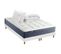 Ensemble Matelas Ressort 7 Zones + Mémoire De Forme + Sommier + Couette + Oreillers 180x200 Blanc