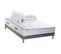 Ensemble Matelas Ressort 7 Zones + Mémoire De Forme + Sommier + Couette + Oreillers 140x190 Vert