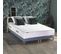 Ensemble Matelas Ressort 7 Zones + Mémoire De Forme + Sommier + Couette + Oreillers 180x200 Bleu