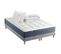 Ensemble Matelas Ressort 7 Zones + Mémoire De Forme + Sommier + Couette + Oreillers 160x200 Gris