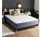 Ensemble Matelas Ressort 7 Zones + Mémoire De Forme + Sommier + Couette + Oreillers 140x190 Noir