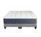 Ensemble Matelas Ressort 7 Zones + Mémoire De Forme + Sommier + Couette + Oreillers 160x200 Gris