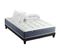 Ensemble Matelas Ressort 7 Zones + Mémoire De Forme + Sommier + Couette + Oreillers 140x190 Noir