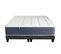 Ensemble Matelas Ressort 7 Zones + Mémoire De Forme + Sommier + Couette + Oreillers 180x200 Noir