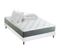 Ensemble Matelas Ressort 7 Zones Hygge + Sommier + Couette + Oreillers 160 X 200 Cm Blanc