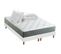 Ensemble Matelas Ressort 7 Zones Hygge + Sommier + Couette + Oreillers 2x80 X 200 Cm Blanc