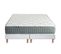 Ensemble Matelas Ressort 7 Zones Hygge + Sommier + Couette + Oreillers 2x90 X 200 Cm Blanc