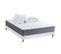 Ensemble Matelas Ressort 7 Zones H.30cm + Sommier + Couette + Oreillers Max 140 X 190 Cm Blanc