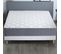 Ensemble Matelas Ressort 7 Zones H.30cm + Sommier + Couette + Oreillers Max 160 X 200 Cm Blanc