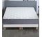 Ensemble Matelas Ressort 7 Zones H.30cm + Sommier + Couette + Oreillers Max 2x80 X 200 Cm Blanc