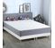 Ensemble Matelas Ressort 7 Zones H.30cm + Sommier + Couette + Oreillers Max 2x80 X 200 Cm Blanc