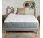 Ensemble Matelas Ressort 7 Zones Hygge + Sommier + Couette + Oreillers 140 X 190 Cm Gris Chiné