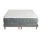 Ensemble Matelas Ressort 7 Zones Hygge + Sommier + Couette + Oreillers 2x90 X 200 Cm Gris Chiné