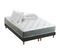 Ensemble Matelas Ressort 7 Zones Hygge + Sommier + Couette + Oreillers 2x80 X 200 Cm Noir