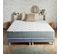 Ensemble Matelas Ressort 7 Zones Hygge + Sommier + Couette + Oreillers 2x80 X 200 Cm Bleu Denim