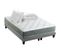 Ensemble Matelas Ressort 7 Zones Hygge + Sommier + Couette + Oreillers 2x80 X 200 Cm Gris Chiné