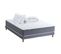 Ensemble Matelas Ressort 7 Zones H.30cm + Sommier + Couette + Oreillers Max 140 X 190 Cm Gris Chiné