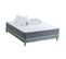 Ensemble Matelas Ressort 7 Zones H.30cm + Sommier + Couette + Oreillers Max 160x200 Vert