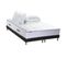 Ensemble Matelas Ressort 7 Zones + Sommier + Oreiller + Couette 160x200 Noir