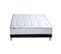 Ensemble Matelas Ressort 7 Zones + Sommier + Oreiller + Couette 160x200 Noir